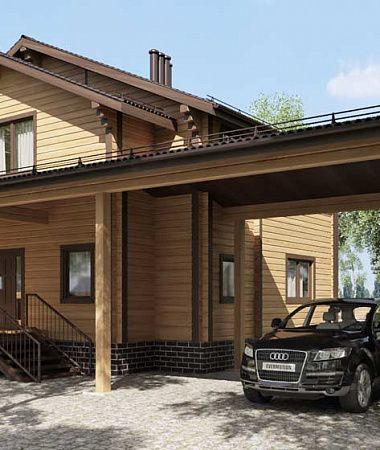 Табита, дом из клееного бруса, 176 м2