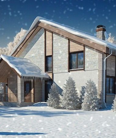 Северянин, монолитно-каркасный дом, 237 м2