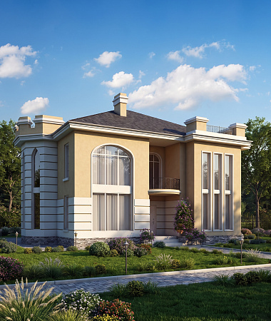 Бриджит, монолитно-каркасный дом, 258 м2