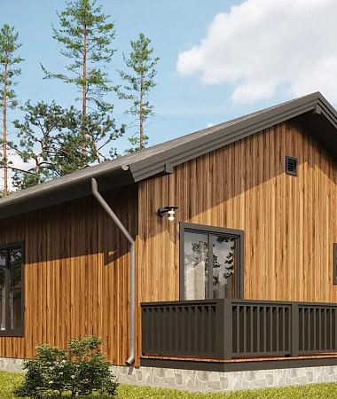 Трофей, дом из газоблока, 102 м2