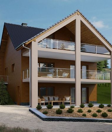 Миндаль, быстровозводимый дом, 217 м2