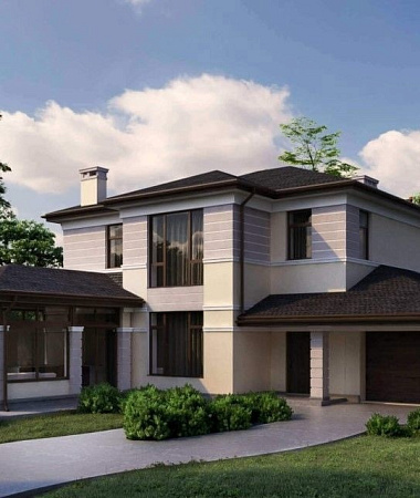 Шелковица, дом из гаоблока, 261 м2