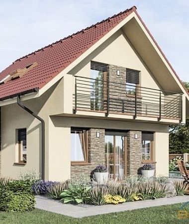 Укромный, дом из газоблока, 105 м2