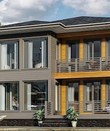 Гермес, дом из газоблока, 178 м2