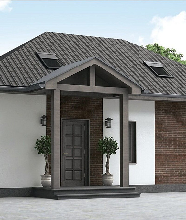 Флорика, дом из газоблока, 110 м2