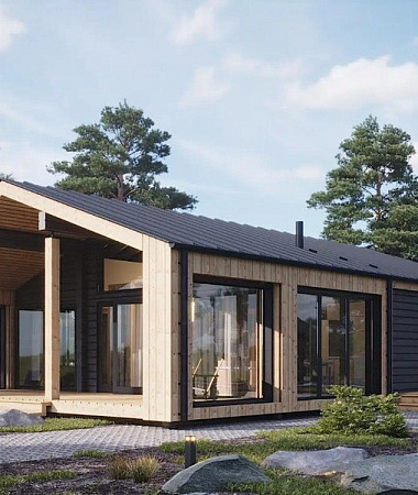 Дельфиниум, каркасный дом, 132 кв.м.