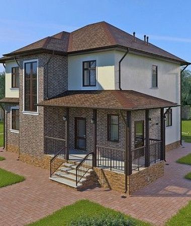 Компас, быстровозводимый дом, 193 м2