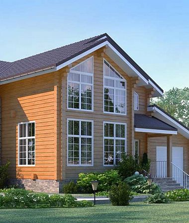 Вереск, дом из клееного бруса, 149 м2