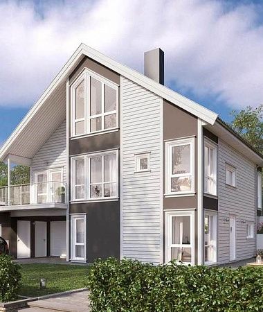 Завораживающий, дом из газоблока, 268 м2