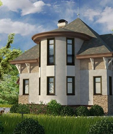 Рассвет, монолитно-каркасный дом, 145 м2