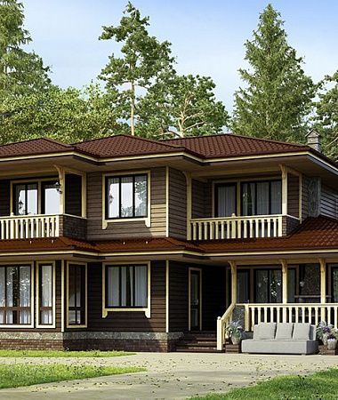 Форест, быстровозводимый дом, 239 м2