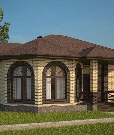 Ричард, дом из керамоблока, 124 м2