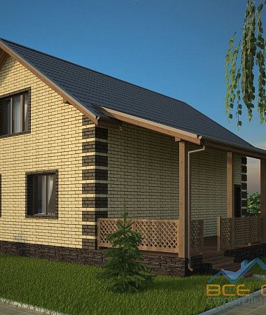 Соловей, дом из газоблока, 110 м2