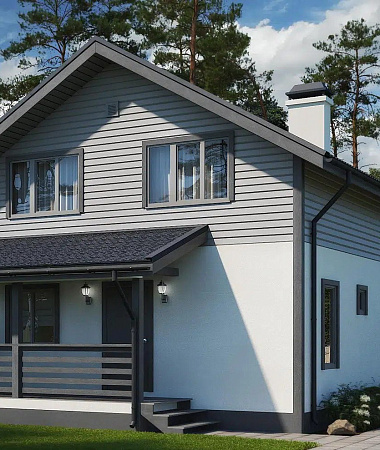 Фантазия, каркасный дом, 144 м2