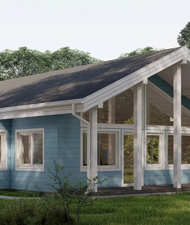 Береза, дом из газоблока, 126 м2