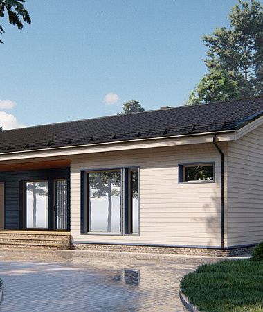 Эридан, каркасный дом, 184 м2