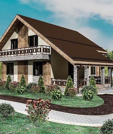 Офелия, быстровозводимый дом, 133 м2