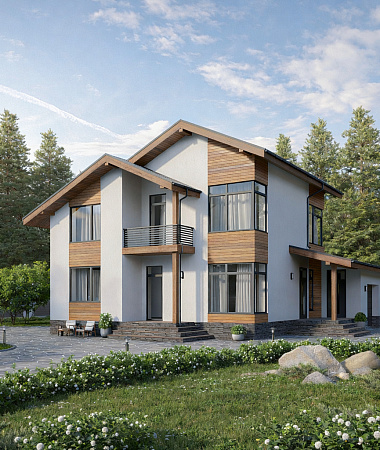 Оливер, дом из газоблока, 232 м2