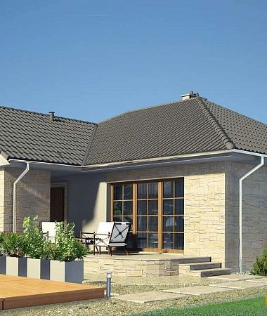 Красивый, дом из керамоблока, 158 м2