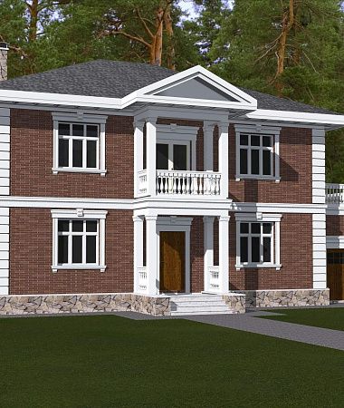 Граф, дом из газоблока, 357 м2