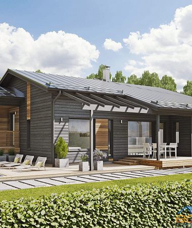 Юкка, быстровозводимый дом, 203 м2