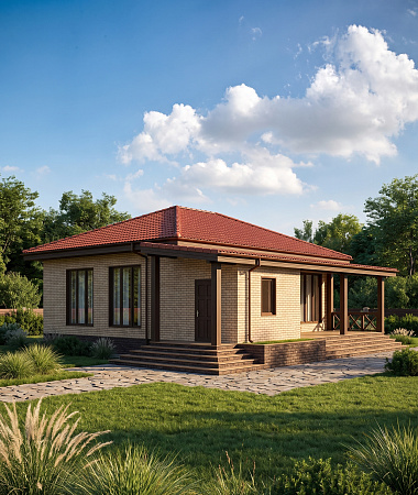 Сиера, дом из газоблока, 125 м2