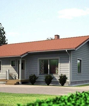 Дионис, каркасный дом, 103 м2