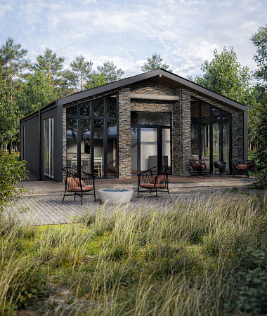 Спирит, каркасный дом, 114 м2