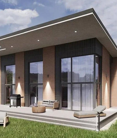 Платан, каркасный дом, 215 м2