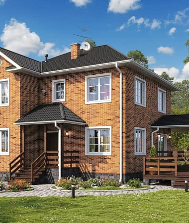 Бриллиант, каркасный дом, 173 м2