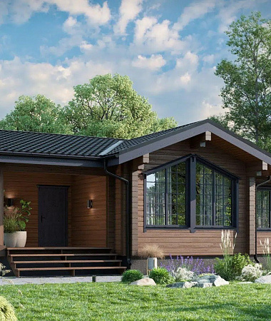 Оникс, каркасный дом, 105 м2