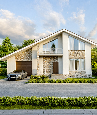 Челси, дом из газоблока, 225 м2