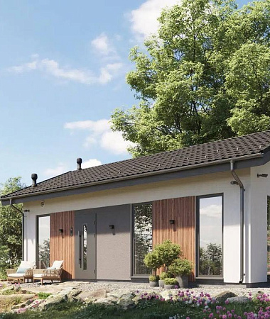 Тимофей, дом из газоблока, 50 м2