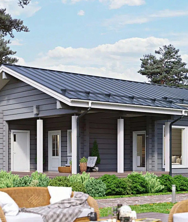 Заветный, каркасный дом, 131 м2