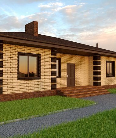 Мелодия, дом из газоблока, 140 м2