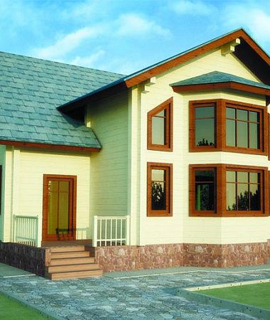 Стрела, дом из клееного бруса, 193 м2