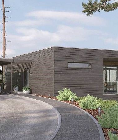 Лекнес, современный дом, 260 м2