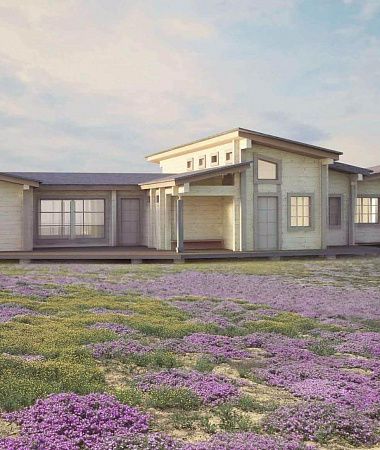 Романтика, дом из клееного бруса, 146 м2