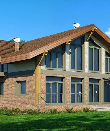 Персей, монолитно-каркасный дом, 296 м2