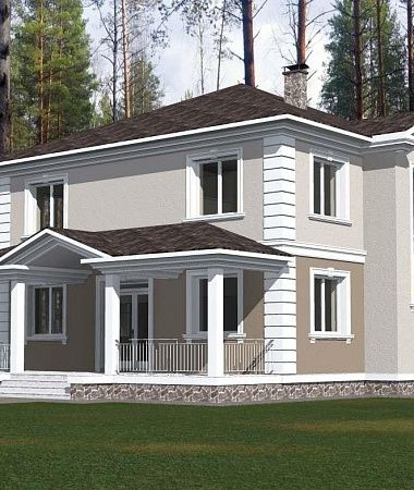 Пушкин, дом из газоблока, 246 м2