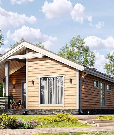 Базиль, каркасный дом, 91 м2