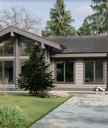 Лора, каркасный дом, 130 м2