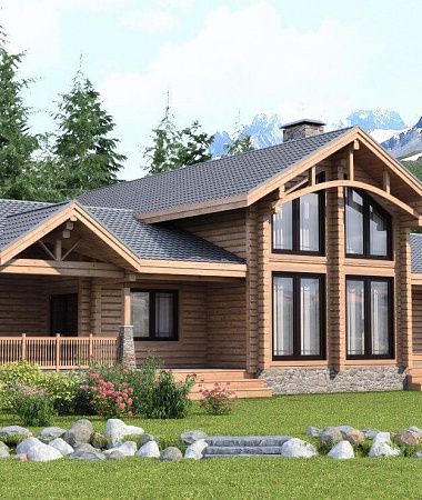 Дария, дом из клееного бруса, 190 м2