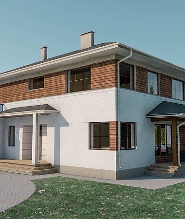 Гордый, дом из газоблока, 349 м2