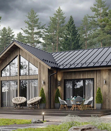 Агнесса, каркасный дом, 197 м2