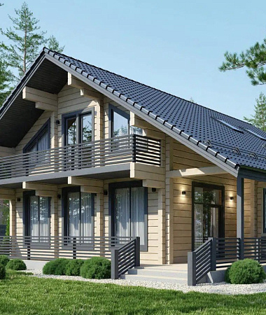 Паола, каркасный дом, 256 м2