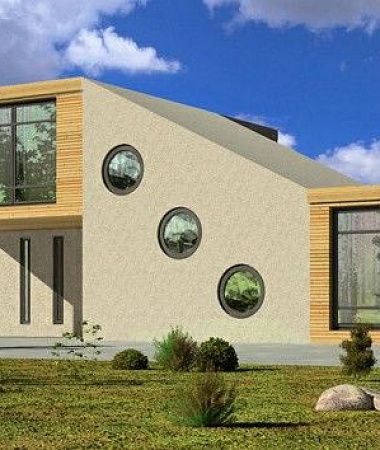 Наутилус, монолитно-каркасный дом, 186 м2