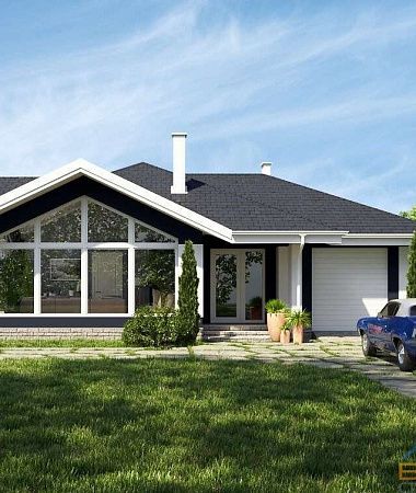 Прелестный, дом из газоблока, 203 м2