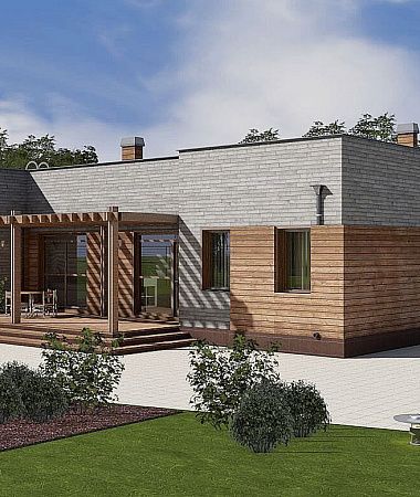 Техас, дом из газоблока, 225 м2