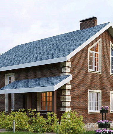 Волна, дом из газоблока, 167 м2